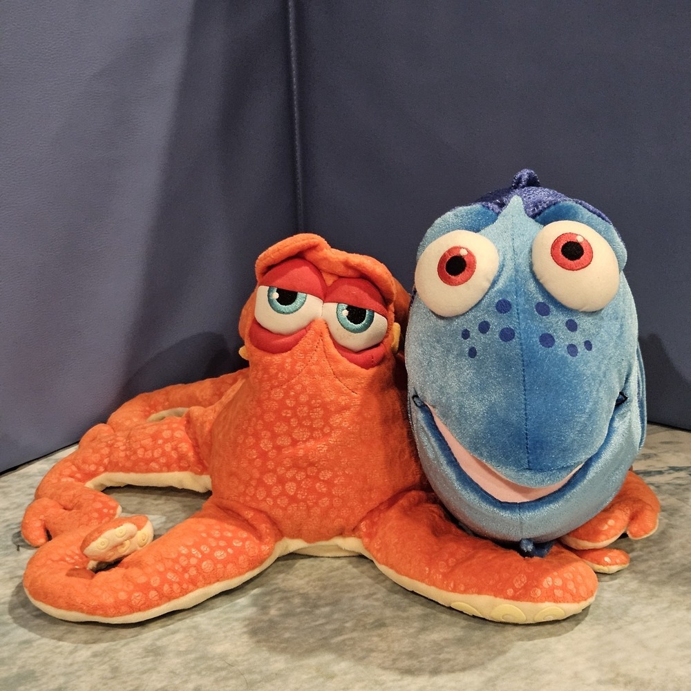 Disney‎ Store Finding Dory Talking Dory Hand Puppet Plush & Hank Octopus Plush